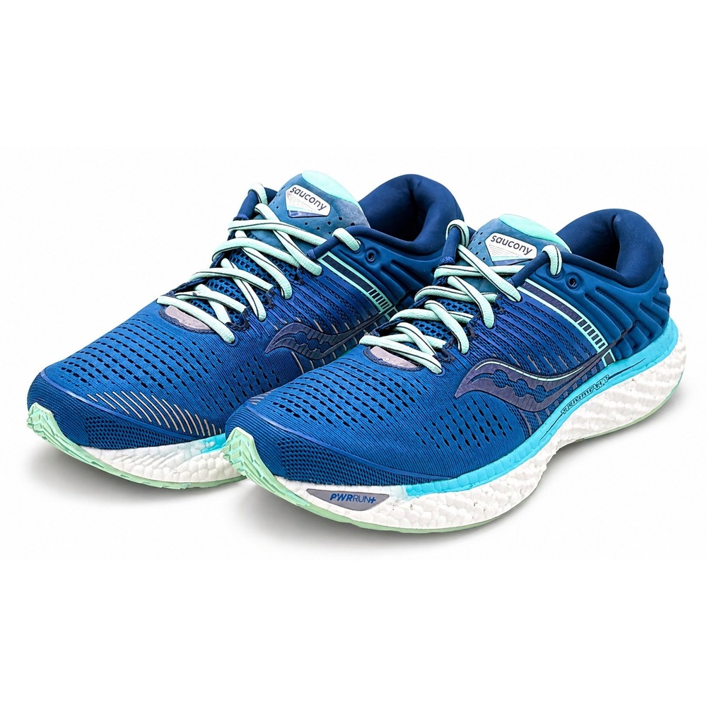 Saucony Triumph 17 Running Shoes Womens 10.5 Blue Teal gym activewear S10546-25